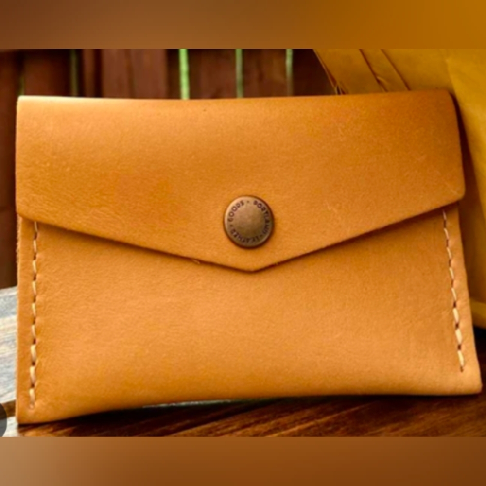 Portland Leather Goods Mini Envelope Wallet Sunflower PLG card wallet